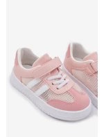 Dětské tenisky na suchý zip růžové model 21692520 - Boto