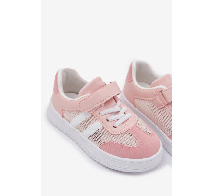 Dětské tenisky na suchý zip růžové model 21692520 - Boto