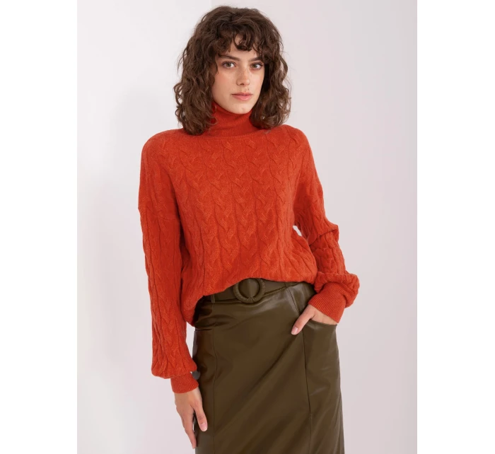 Sweter AT SW model 19018689 ciemny pomarańczowy - FPrice