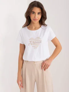 Tričko RV TS 9667.19 béžová a biela