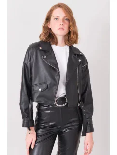 Dámska kožená motorkárska bunda 15746 - BSL