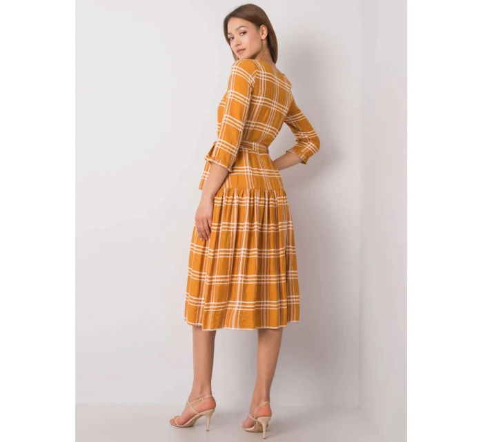 Dámské šaty model 18909747 tmavě žlutá Lakerta - FPrice