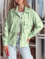 Dámska prechodná bunda jednej veľkosti Star STRASHINE mint FashionStreet TY4843 Dámska prechodná bunda jednej veľkosti Star STRASHINE mint FashionStreet TY4843