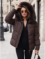 Pikowana kurtka damska z kapturem  model 22371752 - FashionStreet
