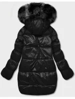 Šedo-čierna obojstranná oversize bunda (h-1088-61)