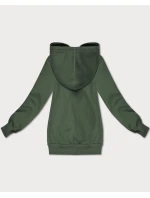 Dámska šedo-zelená mikina na zips S'West (B-12#)