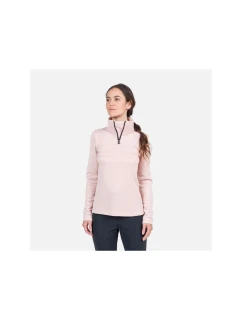Koszulka Rossignol W Resort 1/2 Zip różowy