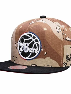 Mitchell & Ness NBA Philadelphia 76ers Choco Camo Cap - HHSS1101-P76YYPPPCAMO