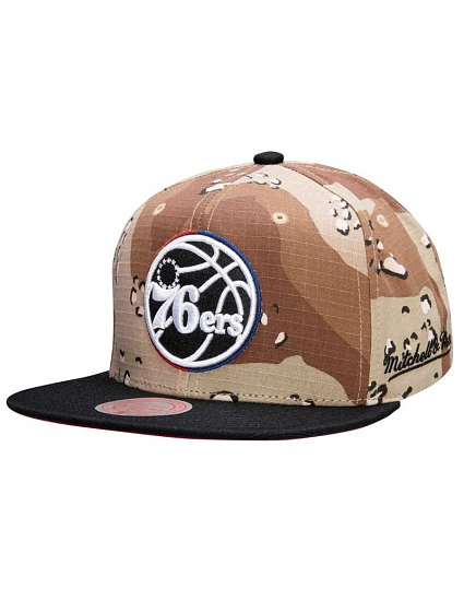 Mitchell & Ness NBA Philadelphia 76ers Choco Camo Cap - HHSS1101-P76YYPPPCAMO Mitchell & Ness NBA Philadelphia 76ers Choco Camo Cap - HHSS1101-P76YYPPPCAMO