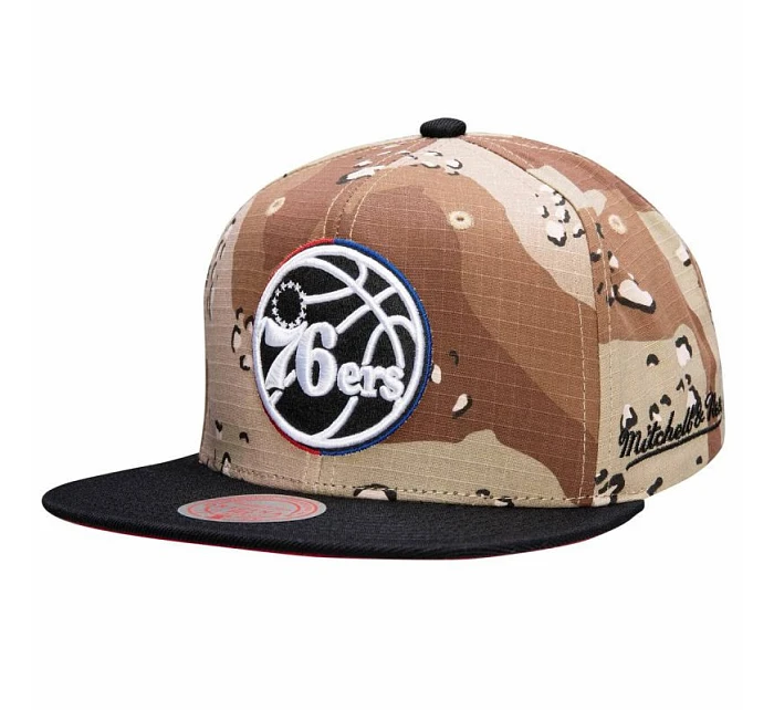 Mitchell & Ness NBA Philadelphia 76ers Choco Camo Cap - HHSS1101-P76YYPPPCAMO Mitchell & Ness NBA Philadelphia 76ers Choco Camo Cap - HHSS1101-P76YYPPPCAMO
