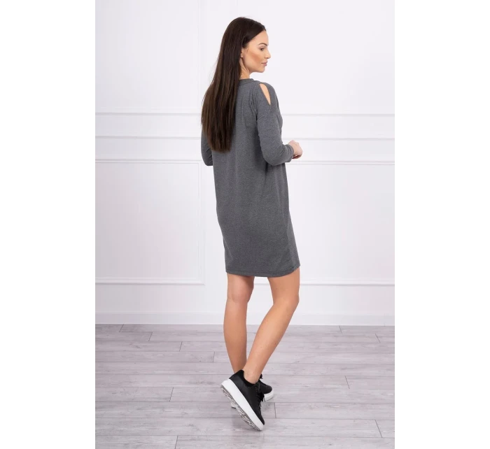 Rukoväť so šatami s grafitovou potlačou