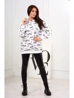 Mikina s nápisy bílá Mikina s nápisy bílá