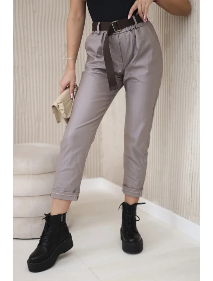 Voskované nohavice s opaskom Fango