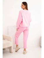 Dámska súprava z viskózy s mikinou a nohavicami svetloružová Dámska súprava z viskózy s mikinou a nohavicami svetloružová
