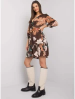 Šaty LC SK 22K model 16283452 hnědá - FPrice Šaty LC SK 22K model 16283452 hnědá - FPrice
