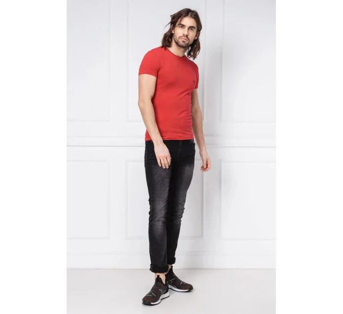 Pánske tričko 111035 9P725 červená - Emporio Armani