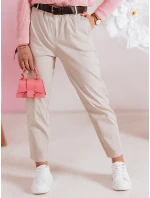 Dámske ležérne nohavice s opaskom SOFELIA moka FashionStreet UY2505