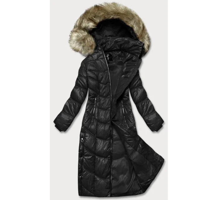 Dámska ľahká čierna dlhá bunda (H-203) Dámska ľahká čierna dlhá bunda (H-203)