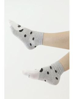 Zábavné ponožky Panda bear 22 sivé
