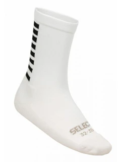 Fotbalové tréninkové ponožky SELECT bílé krátké