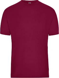 JN Pánské pracovní tričko z bio bavlny Solid 02. wine model 22415115 - Daiber