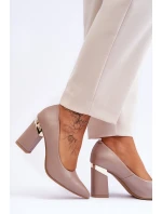 Zazoo model 21615922 Kožené Lodičky Beige - Boto