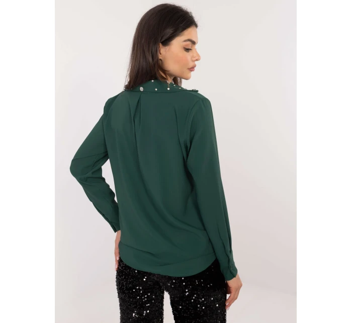 Košeľa DHJ KS 15260.96 tmavozelená