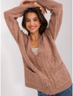 Svetlohnedý pletený sveter