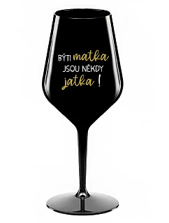 MATKA JSOU  čierny nerozbitný pohár na víno 470 ml model 22164517 - Giftela