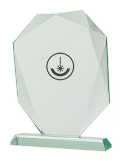 Trofeum szklane grawerowane z etui