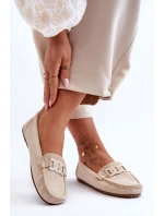 Dámské módní semišové mokasíny Bežové model 21625619 - Boto Dámské módní semišové mokasíny Bežové model 21625619 - Boto