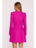 M884 Džínsové šaty - ružové