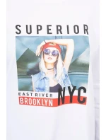 Blúzka s potlačou Superior biela