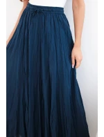 Dámska maxi bavlnená sukňa s elastickým pásom