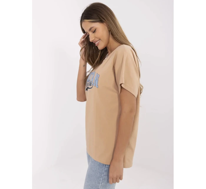 T shirt CLM TS model 21121751 camelowy - FPrice