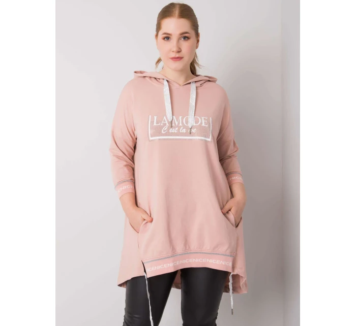 Dámska mikina RV BL 6849.63P svetlo ružová