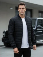 Pánská prošívaná bunda bomber černá model 21962023 - FashionStreet