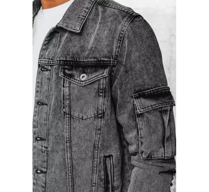 Pánská šedá džínová bunda Dstreet model 21968554 - FashionStreet Pánská šedá džínová bunda Dstreet model 21968554 - FashionStreet