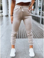 Dámské tepláky joggers beige Dstreet model 21970566 - FashionStreet Dámské tepláky joggers beige Dstreet model 21970566 - FashionStreet