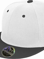 Result Headwear RC 082X 6-panelová čiapka s plochým šiltom 28.082X biela/čierna