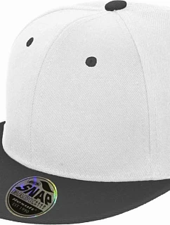 RC 6 panelová kšiltovka s plochým kšiltem 28. white/black model 22424729 - Result Headwear