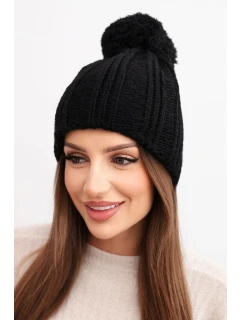 Čiapka s fleecom Idalia K284 čierna