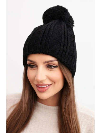 Čiapka s fleecom Idalia K284 čierna