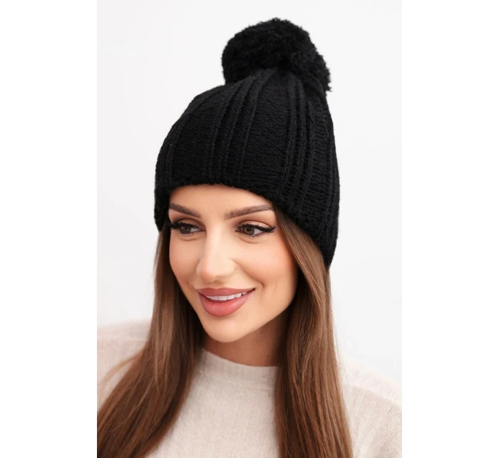 Čiapka s fleecom Idalia K284 čierna