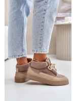 Śniegowce Damskie Big Star OO274A532 Beżowe Śniegowce Damskie Big Star OO274A532 Beżowe