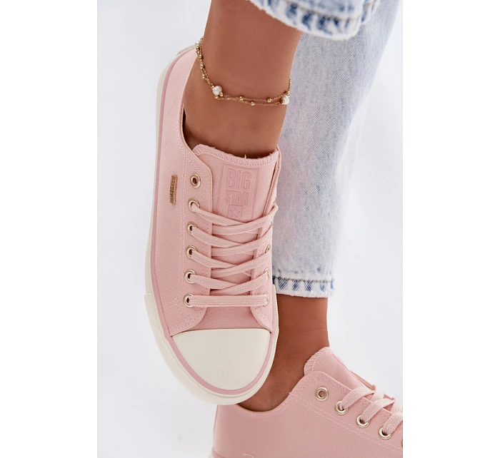 Dámské Nízké Tenisky Růžové Big Star model 22100959 - Big Star Shoes