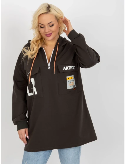 Mikina RV BL 8258.34 tmavá khaki