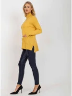 Dámsky sveter RV SW 7051 žltý - FPrice Dámsky sveter RV SW 7051 žltý - FPrice