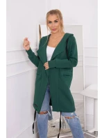 Zateplená bunda s kapucí model 20993383 tmavě zelená - Kesi