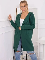 Zateplená bunda s kapucňou 69413 tmavozelená - Kesi